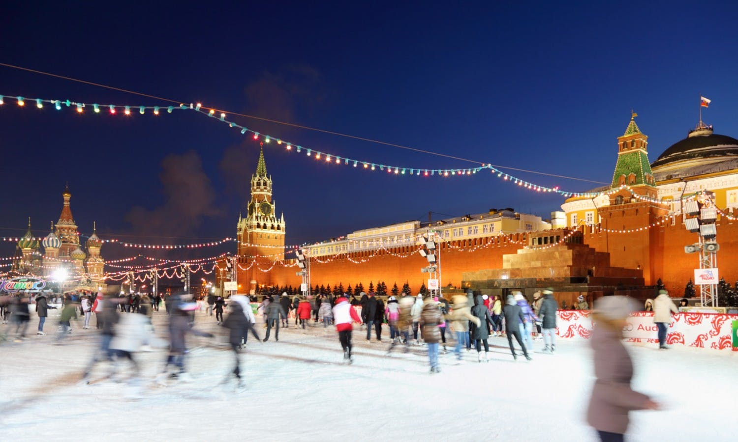 Moscow Red Square ice skating rink