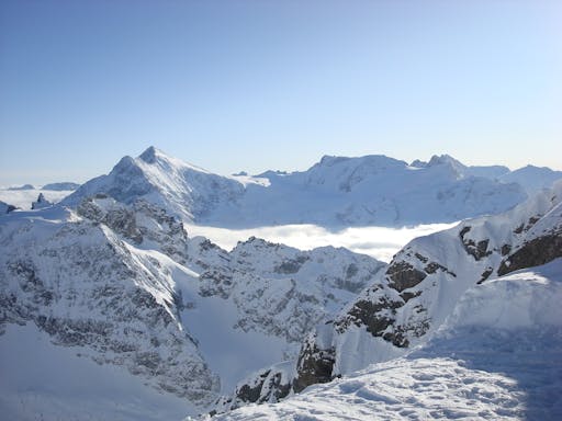 Mount Titlis with snow