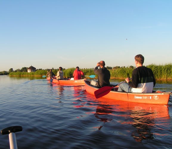 Sunset canoe tour from Amsterdam to the Waterland region
