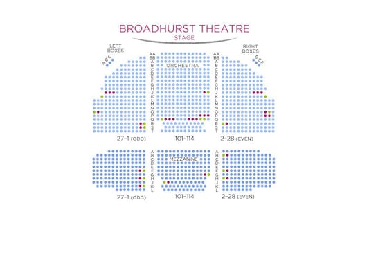 Anastasia Broadhurst Theatre Seating Chart | Two Birds Home