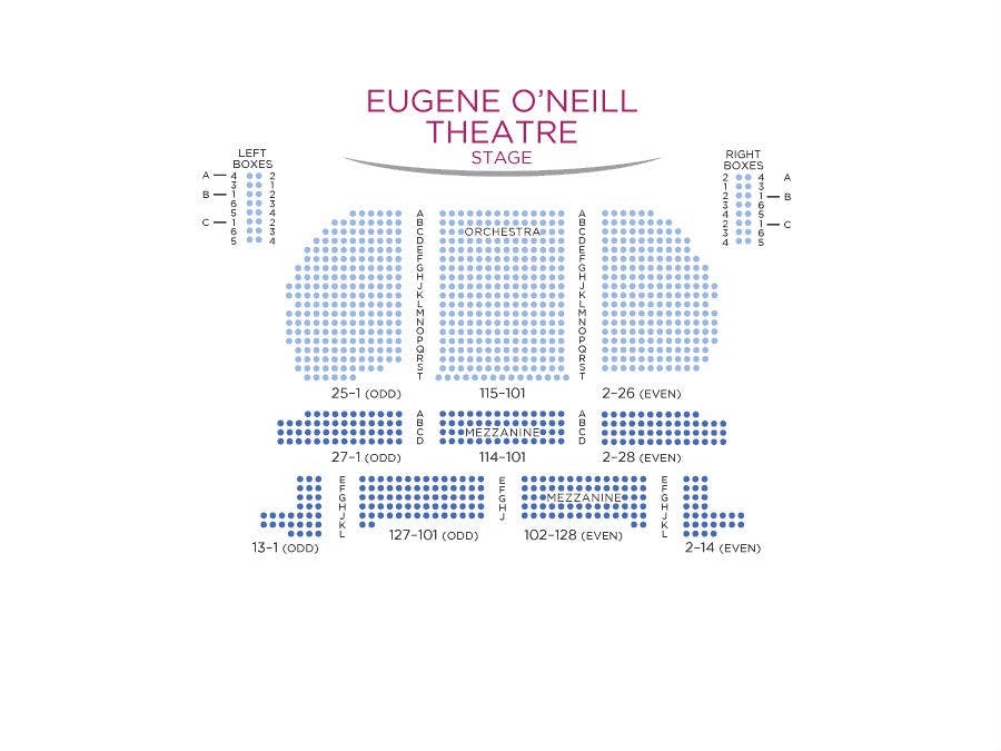 Eugene ONeill Theatre seating plan.jpg