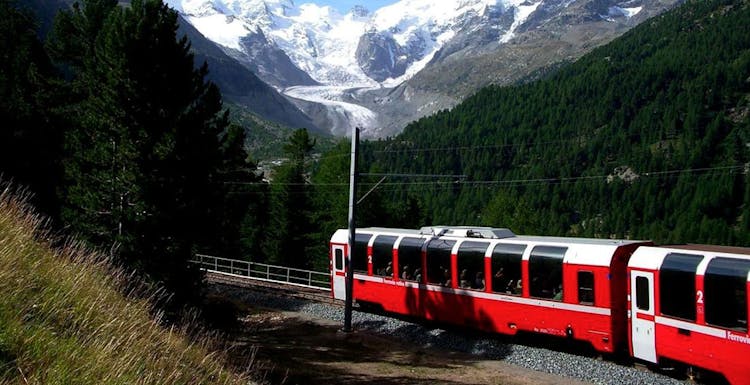 Bernina express and St. Moritz full-day trip from Milan