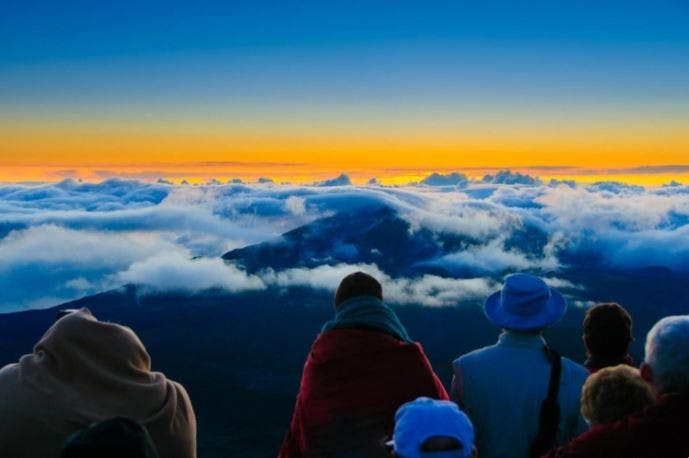 Haleakala sunrise people and clouds maui.JPG