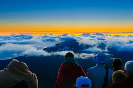 Haleakala sunrise people and clouds maui.JPG