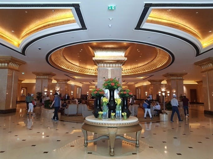 Abu Dhabi city tour and Ferrari World ticket lobby