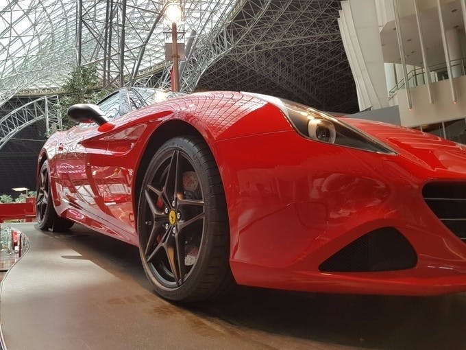 Abu Dhabi Ferrari World red ferrari