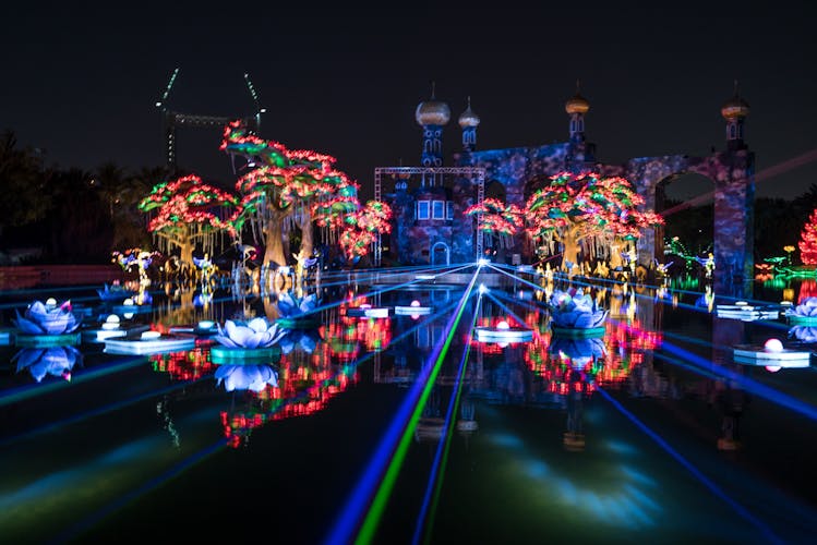 Dubai Garden Glow admission tickets and transfer