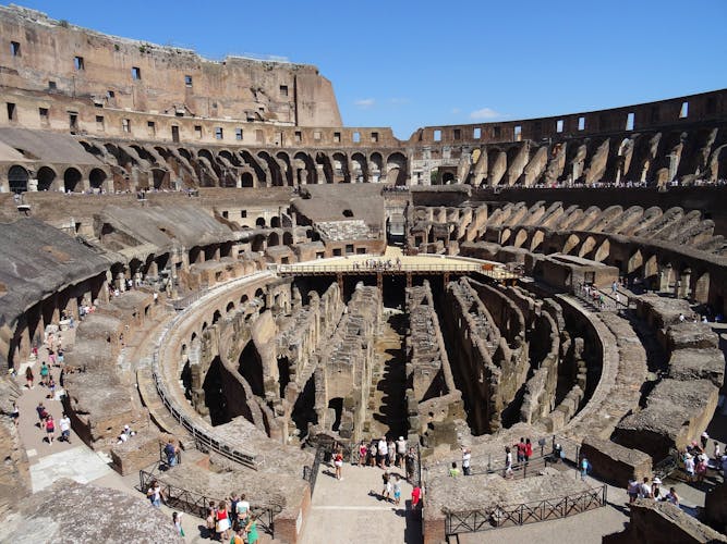 Semi-private Colosseum tour with access to the Arena Floor, Roman Forum and Palatine Hill