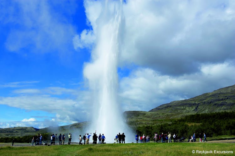 Golden Circle and Langjökull snowmobiling tour