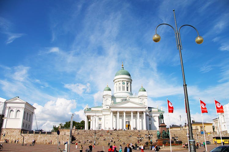 City sightseeing from Helsinki harbor