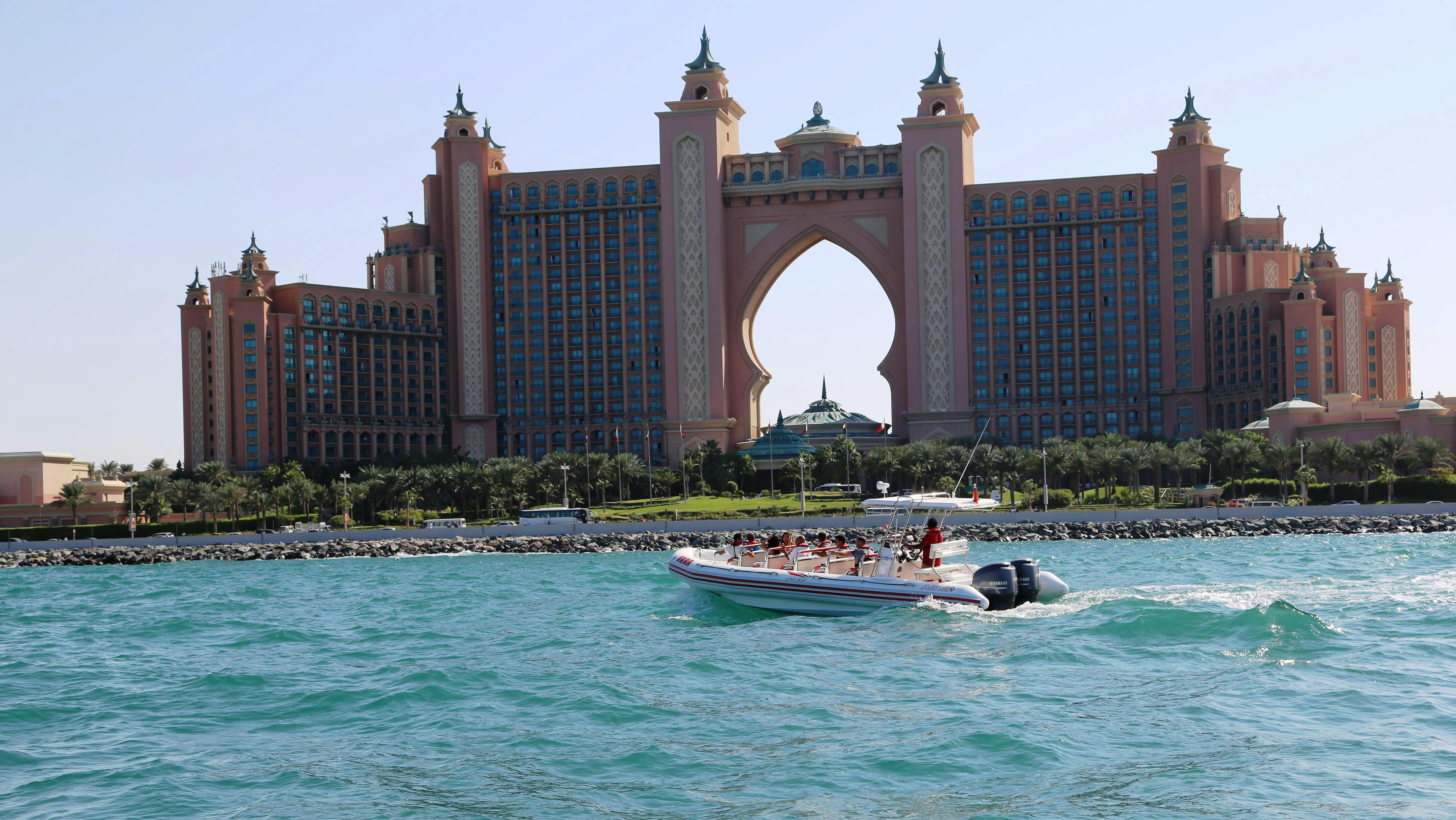Dubai Atlantis rib boat cruise