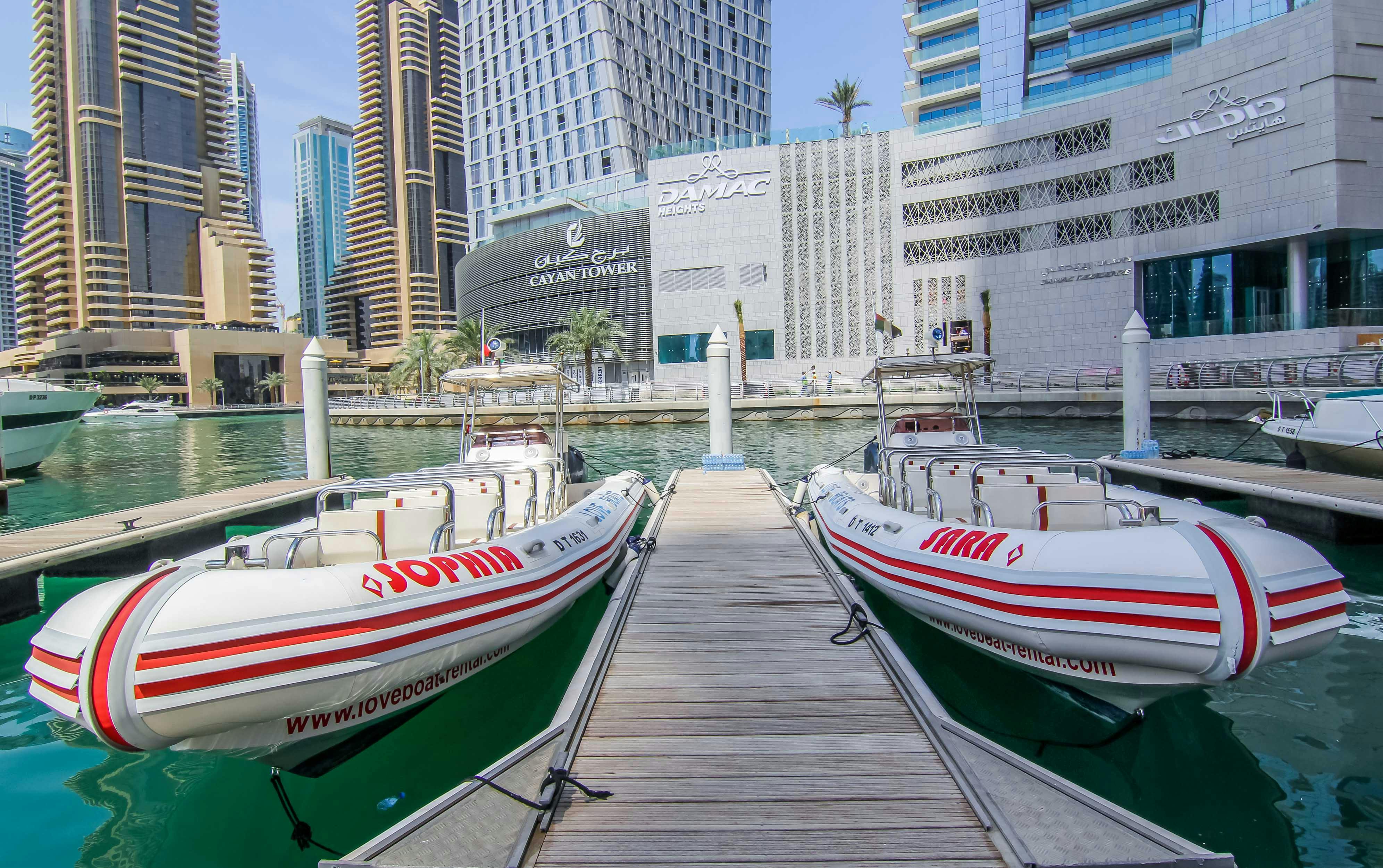 Dubai Marina rib boats