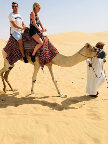 Abu Dhabi morning desert safari with camel ride