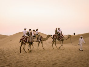 Abu Dhabi Desert Safari With Bbq Camel Ride And Sandboarding