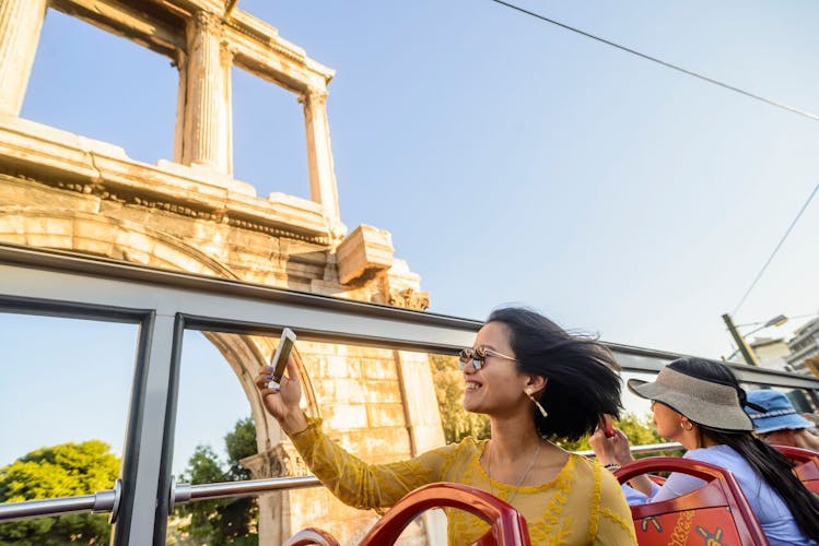 City Sightseeing hop-on hop-off bus tour of Athens