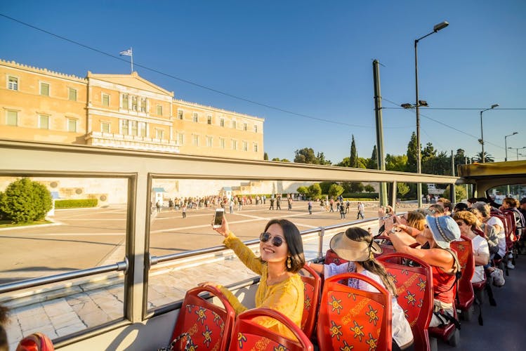 City Sightseeing hop-on hop-off bus tour of Athens