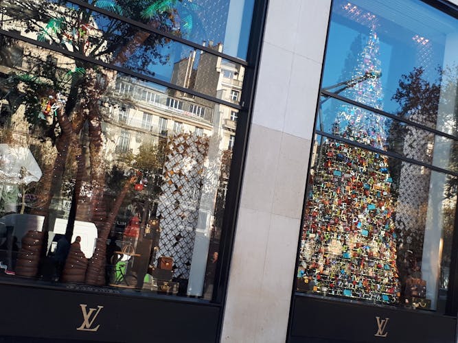 Christmas tour of the Champs Elysées and the Arc de Triomphe