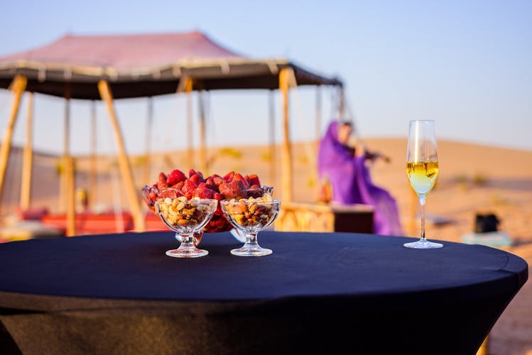 Private champagne desert safari in Dubai