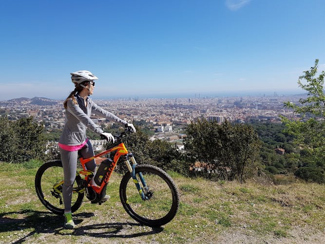 Electric mountain bike panoramic tour