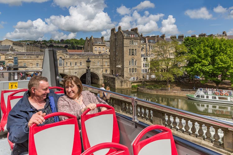 City Sightseeing hop-on hop-off bus tour of Bath