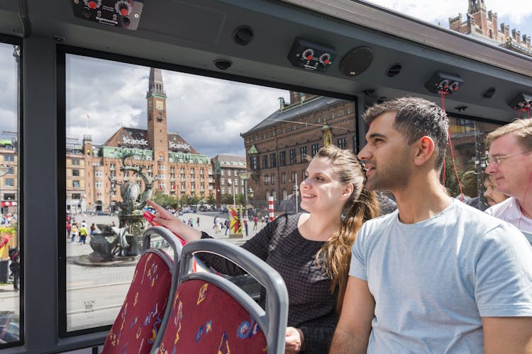 City Sightseeing hop-on hop-off bus tour of Copenhagen