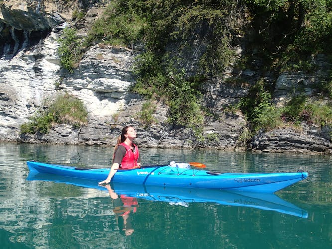 Half-day kayak tours on Lake Brienz