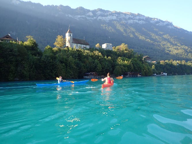 Half-day kayak tours on Lake Brienz