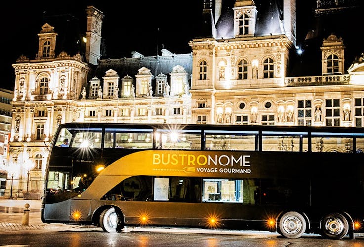Gourmet dinner aboard the Bustronome in Paris