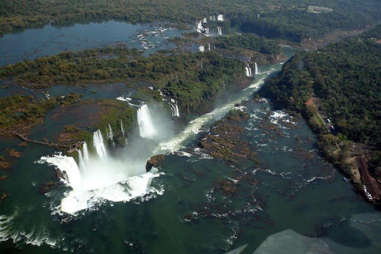 Iguassu falls panoramic helicopter flight