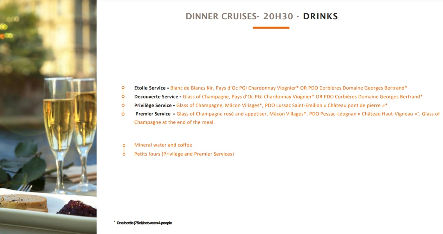 bateaux parisisens dinner cruise drinks.PNG