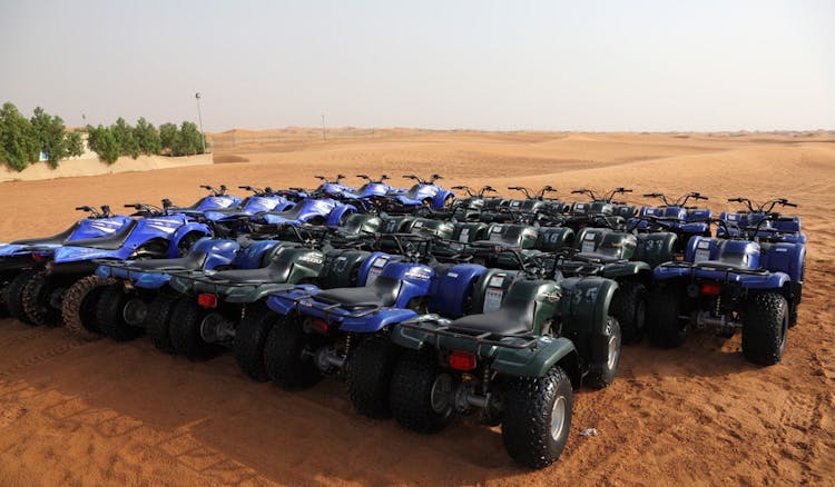 Desert safari with private beach and pool access in Palm Jumeirah