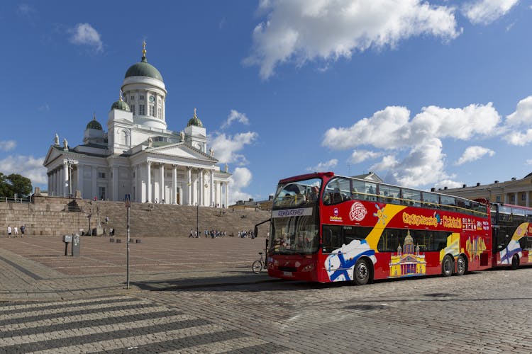 City Sightseeing hop-on hop-off bus tour of Helsinki