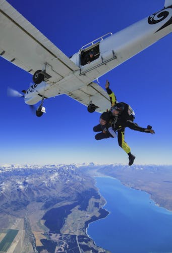 15,000ft  Skydive tandem over Mt. Cook