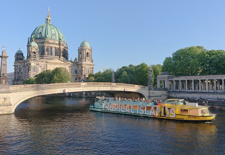 Berlin hop on hop off bus for 24 or 48-hours with Spree river cruise