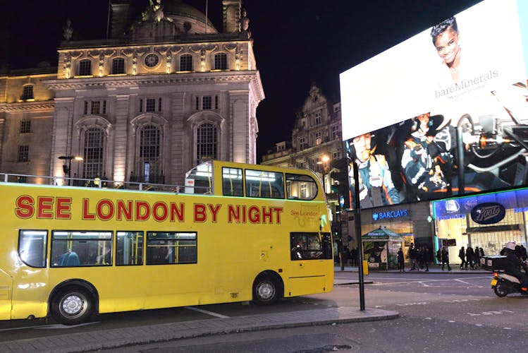 See London by night bus tour