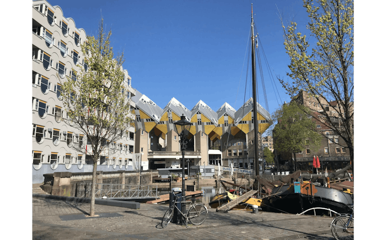 Private highlight tour of Rotterdam with water taxi ride
