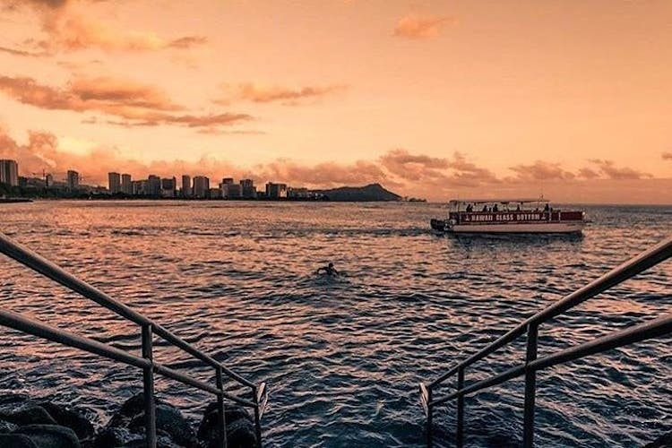 Waikiki's sunset glass-bottom boat cruise