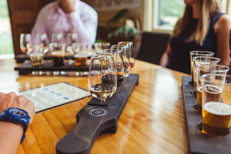 Twilight wine and craft beer tour from Queenstown