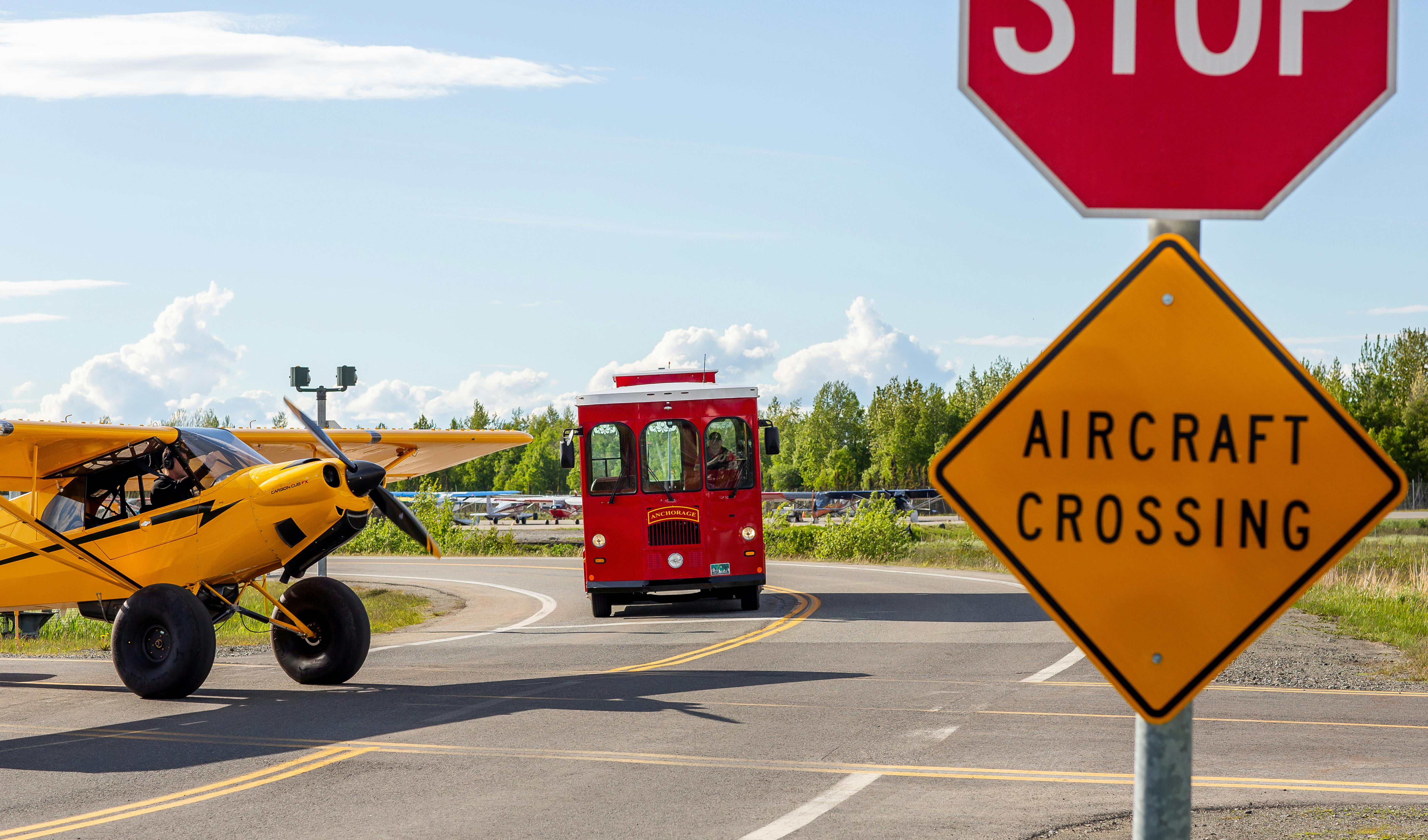 Airplane Crossing in front of Anchorage Trolley Tours copy.jpg