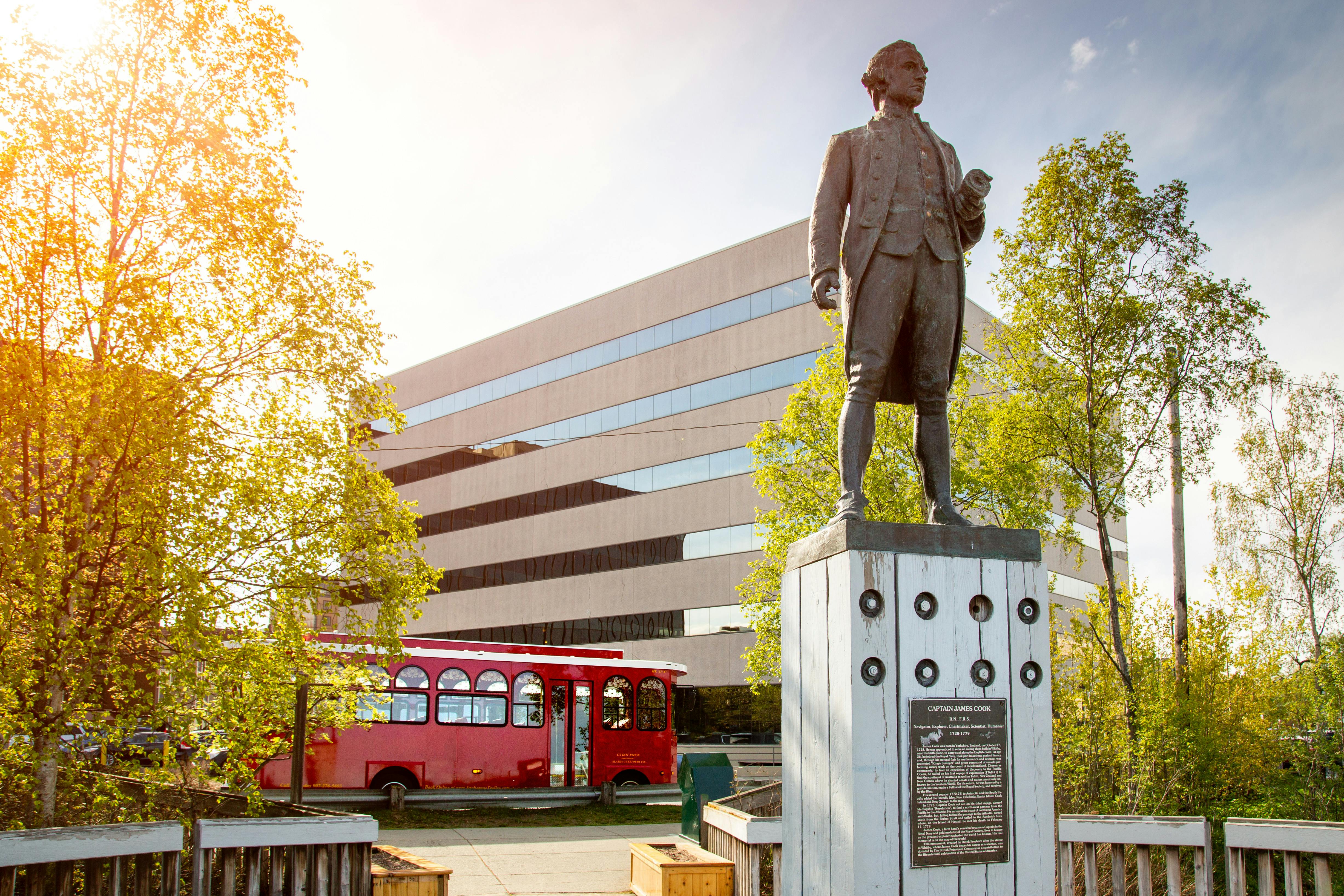 Anchorage trolley visits Captain cook statue copy.jpg