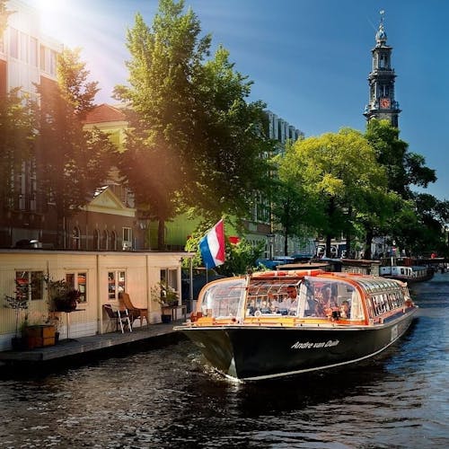 Amsterdam full-day combo tour by foot, bike and boat