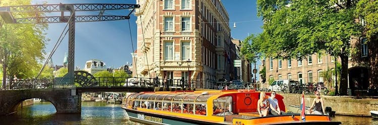 Amsterdam full-day combo tour by foot, bike and boat