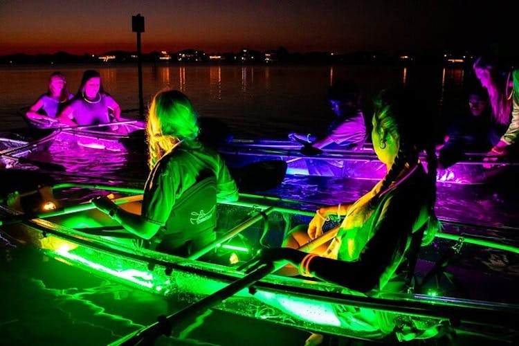 Night time glow paddle at Margaritaville Pensacola Beach