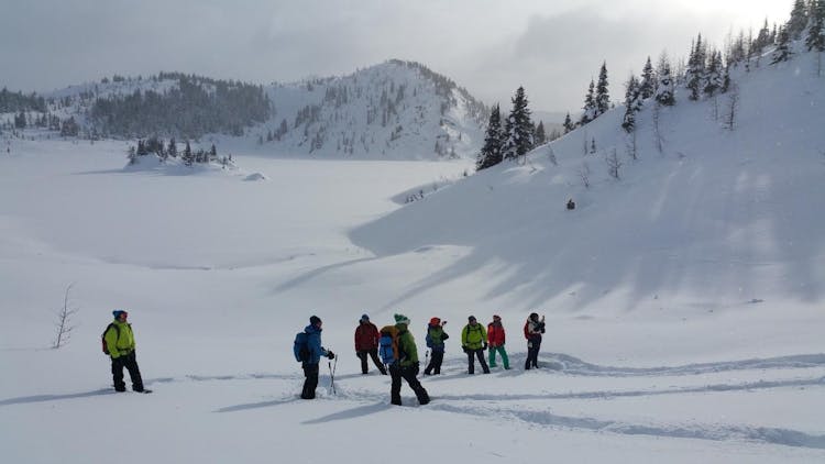 Snowshoeing experience at Sunshine Village Ski Resort in Banff