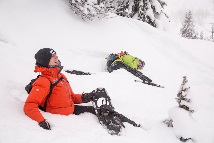 Snowshoeing experience at Sunshine Village Ski Resort in Banff