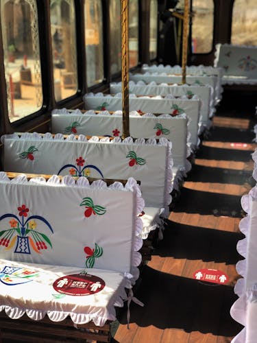 Traditional trolley tour of Dubai with a traditional meal