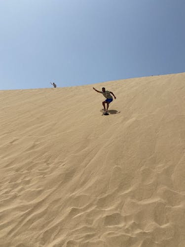 Sandboarding guided experience from Agadir