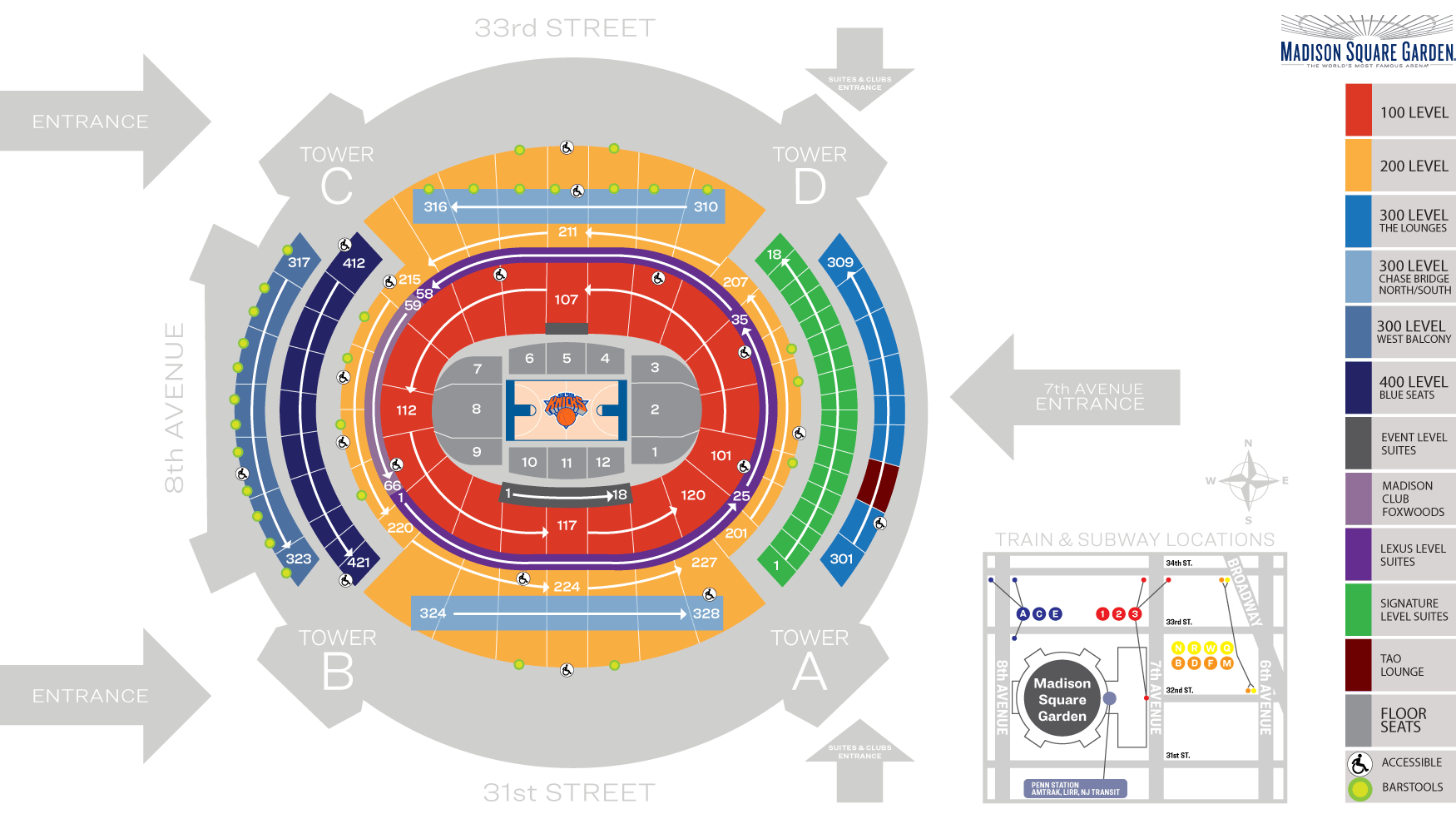 Madison Square Garden Seating Chart Plan B Concert petsydesign
